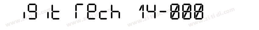 Digit Tech 14字体转换